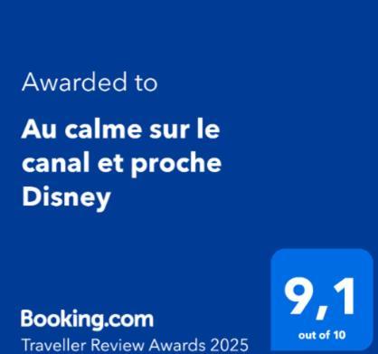 Au Calme Sur Le Canal Et Proche Disney Vaires-sur-Marne Kültér fotó
